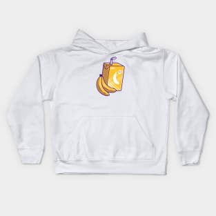 Banana Juice Box Cartoon Kids Hoodie